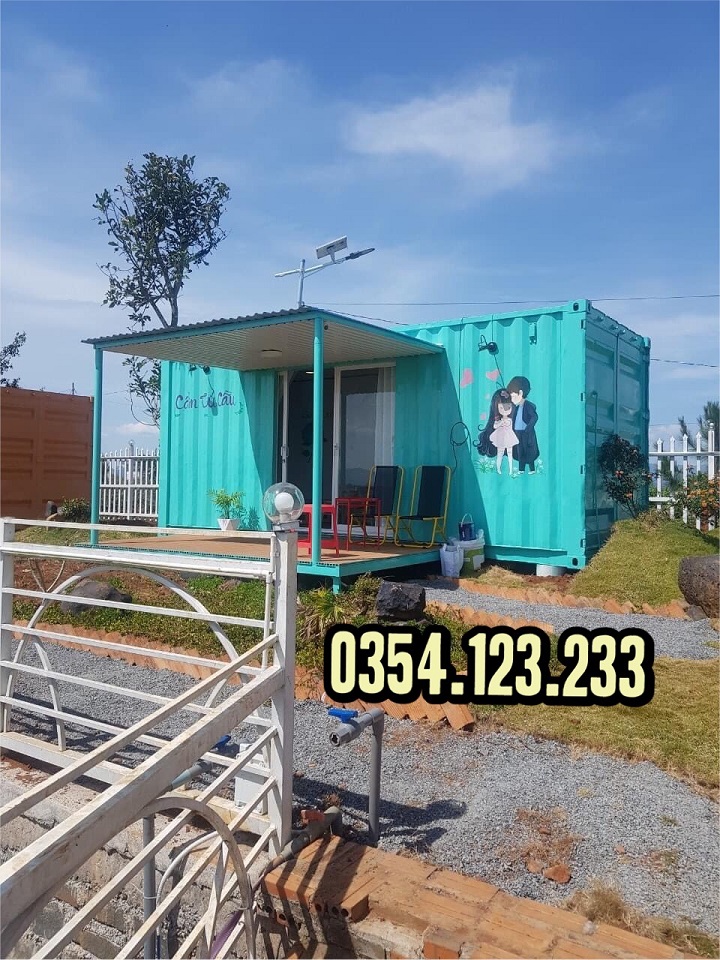 container homestay 10fet nhỏ gọn, bắt mắt